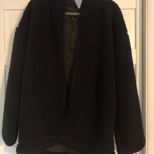 Express Women’s Black Teddy Coat
